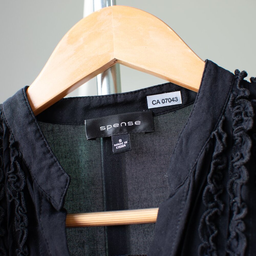 Ruffled soft button down - Picture 4 of 8